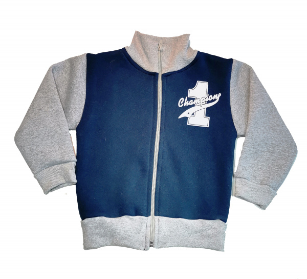 Толстовка на молнии футер 28-30