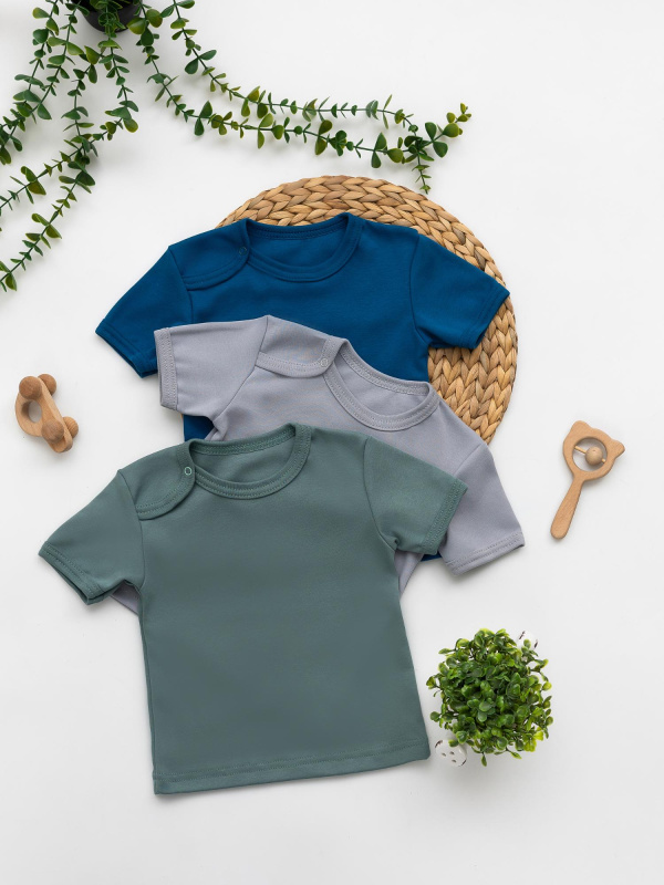 Футболка на плече кнопка 68-86 Ф-013