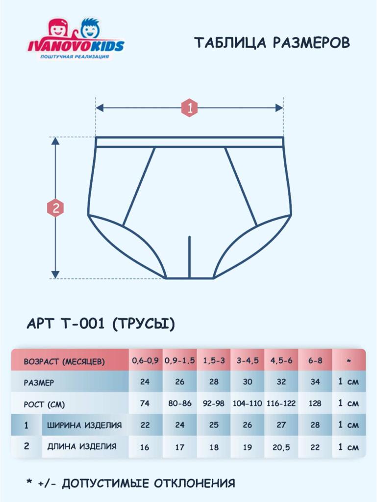 Трусы кулирка 26-34 Т-001