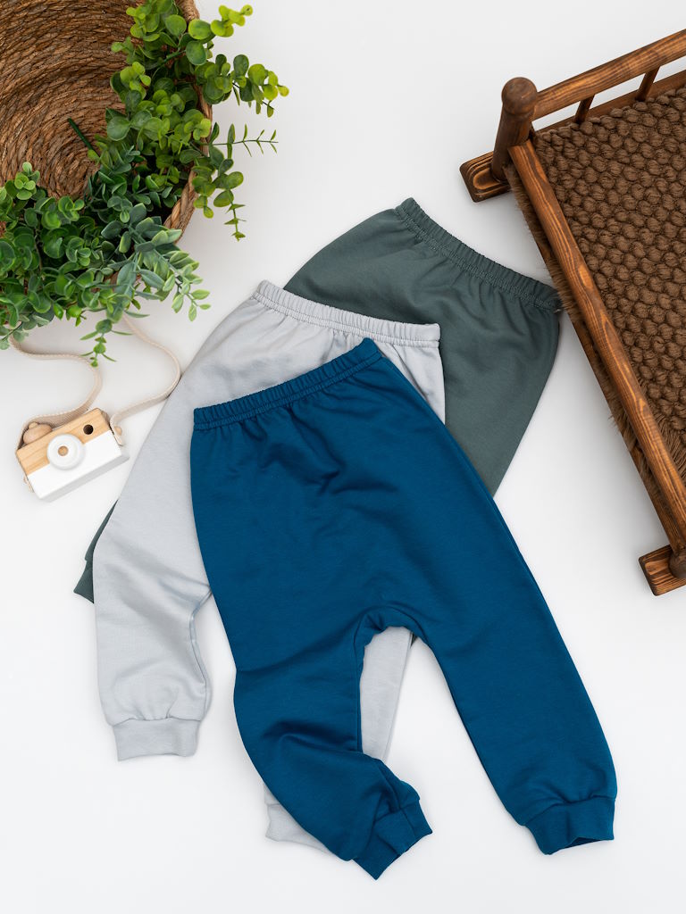 Штанишки на манжете футер с начесом 62-86 ПМ-010