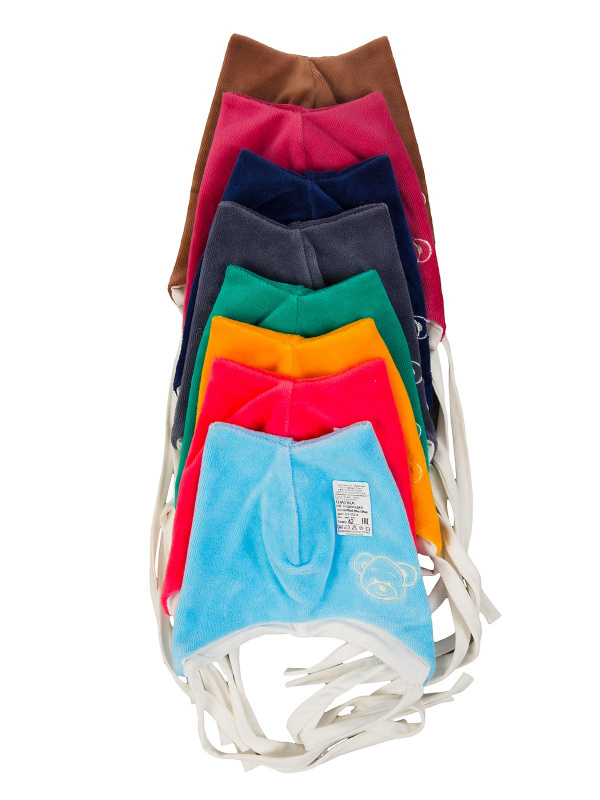 Шапочка велюр на подкладке 42-48 Ш-20-4