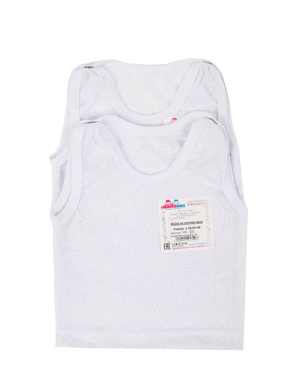 Майка на кнопках кулирка-ажур 22-26