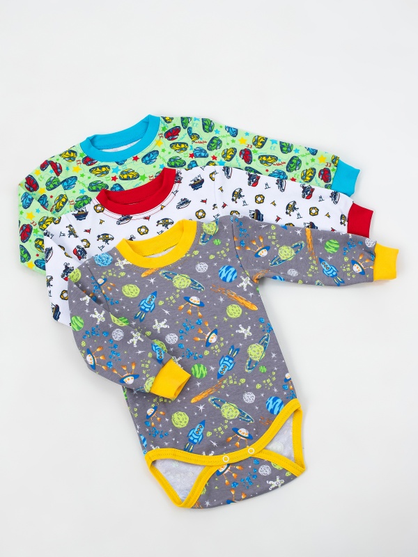 Боди длинный рукав интерлок  68-86 Б-012