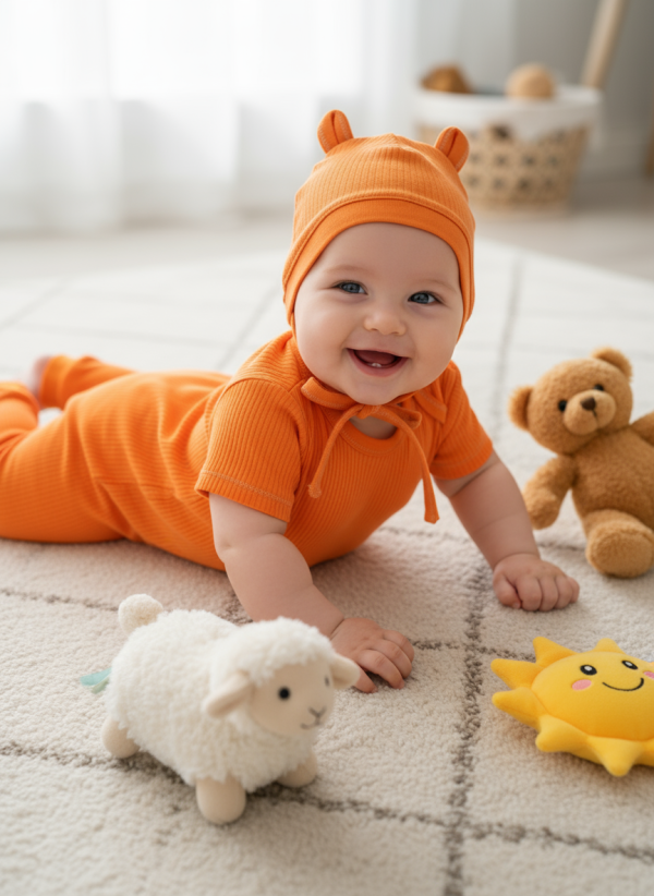 Шапочка с ушками интерлок 42-46 Ш-017