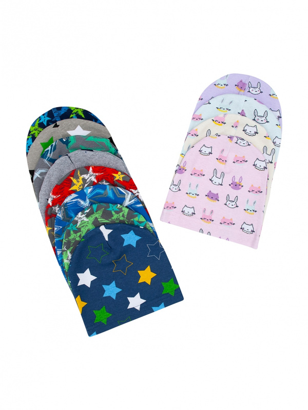 Шапка рибана с лайкрой 44-46 Ш-22-2