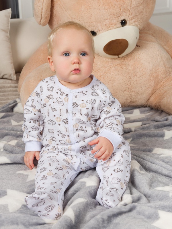 Комбинезон реглан кулирка 68-80