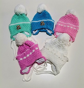 Шапка на подкладке для новорожденных