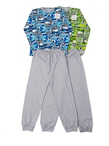 Пижама на кнопке для подростка кулирка 134-152 ПЖ-011 