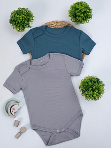 Боди короткий рукав на плече кнопка рибана 68-86 Б-004