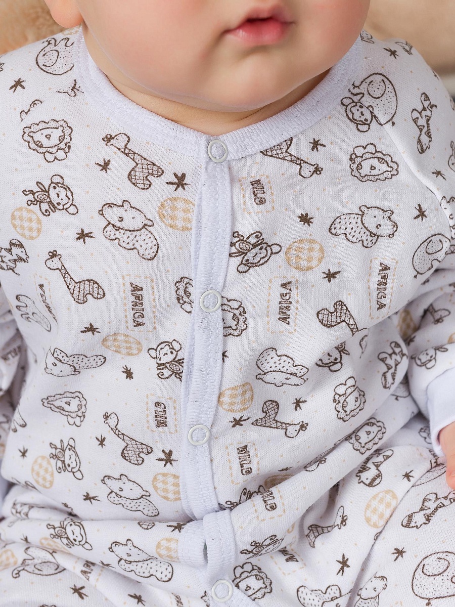 Комбинезон реглан кулирка 68-80