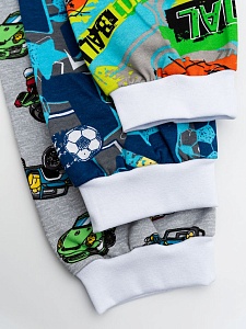 Штанишки на манжете футер с начесом 110-128