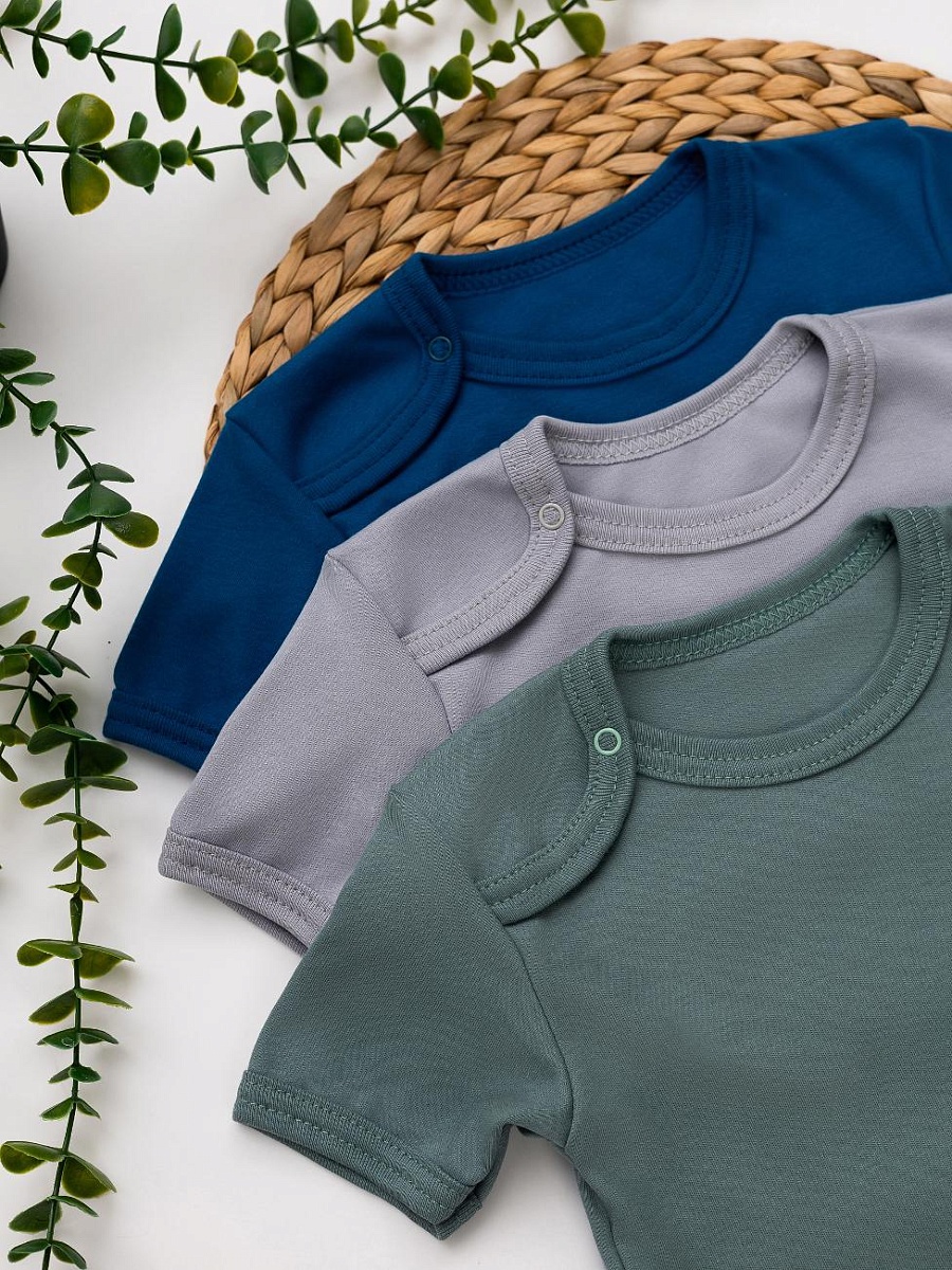 Футболка на плече кнопка 68-86 Ф-013