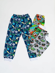 Штанишки на манжете футер с начесом 110-128