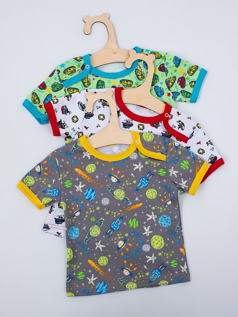 Футболка на плече кнопка 68-86 Ф-012