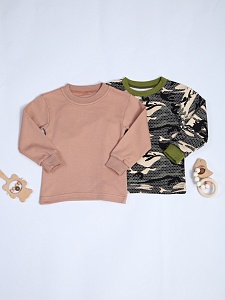 Кофта с длинным рукавом интерлок 68-86 К-014