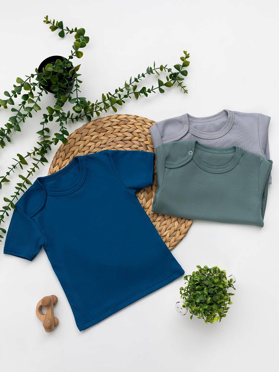 Футболка на плече кнопка 68-86 Ф-013