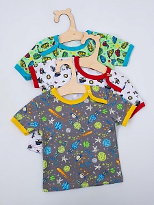 Футболка на плече кнопка 68-86 Ф-012