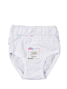 Трусы кулирка ажур белые          24-34