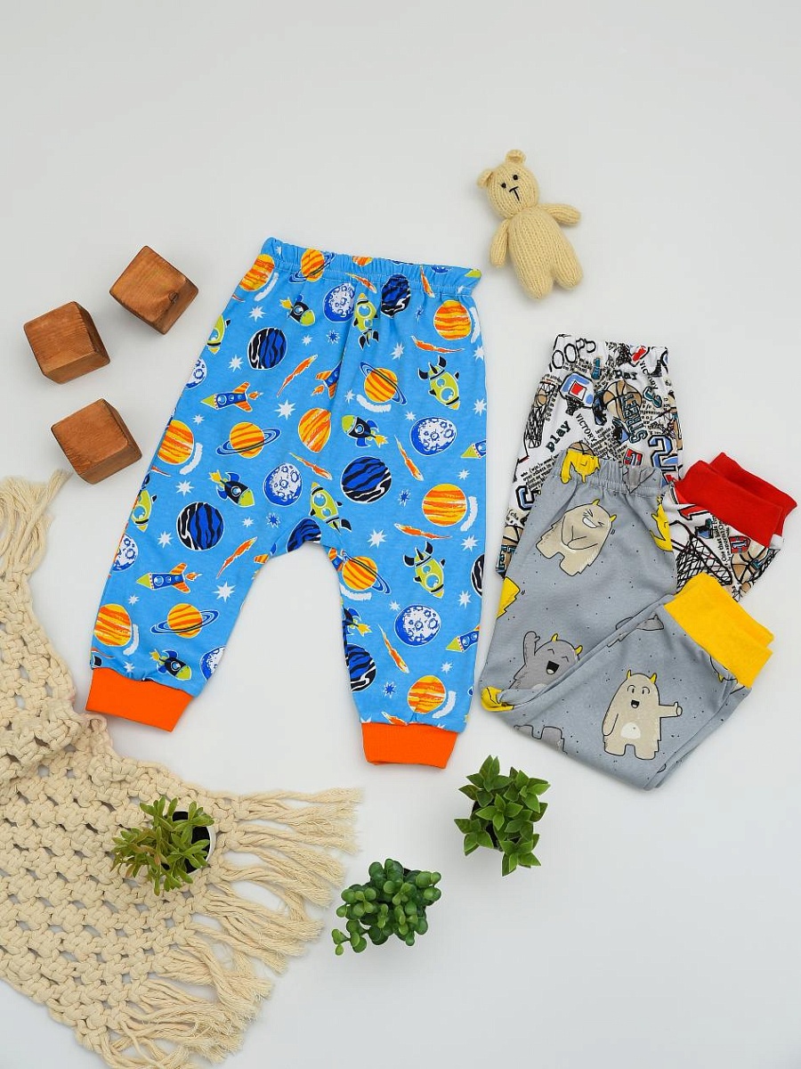 Штанишки на манжете интерлок 92-104 ПМ-008-1