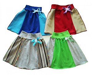 Юбка клиньями кулирка 86-92