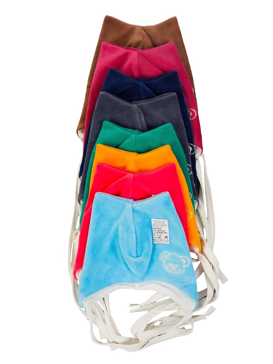 Шапочка велюр на подкладке 42-48 Ш-20-4