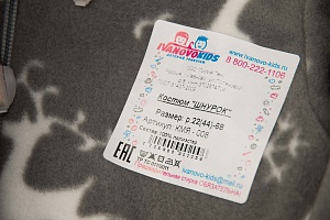 Костюм ШНУРОК флис 68-74