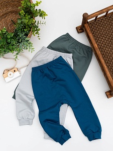 Штанишки на манжете футер с начесом 62-86 ПМ-010