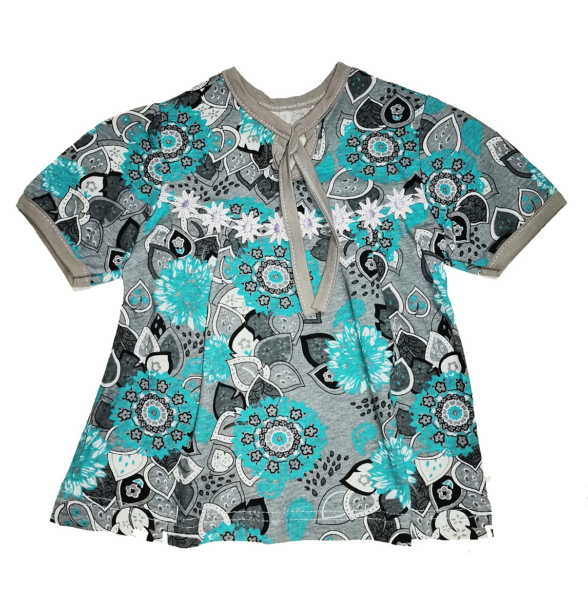 Платье кулирка короткий рукав 68