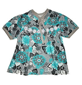 Платье кулирка короткий рукав 68