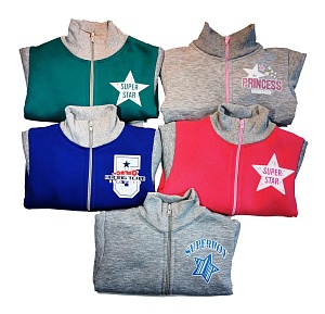 Толстовка на молнии футер 28-30