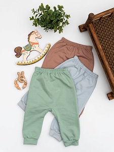 Штанишки на манжете футер с начесом 62-86 ПМ-010