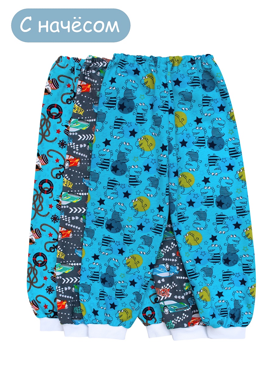 Штанишки на манжете футер 98-104