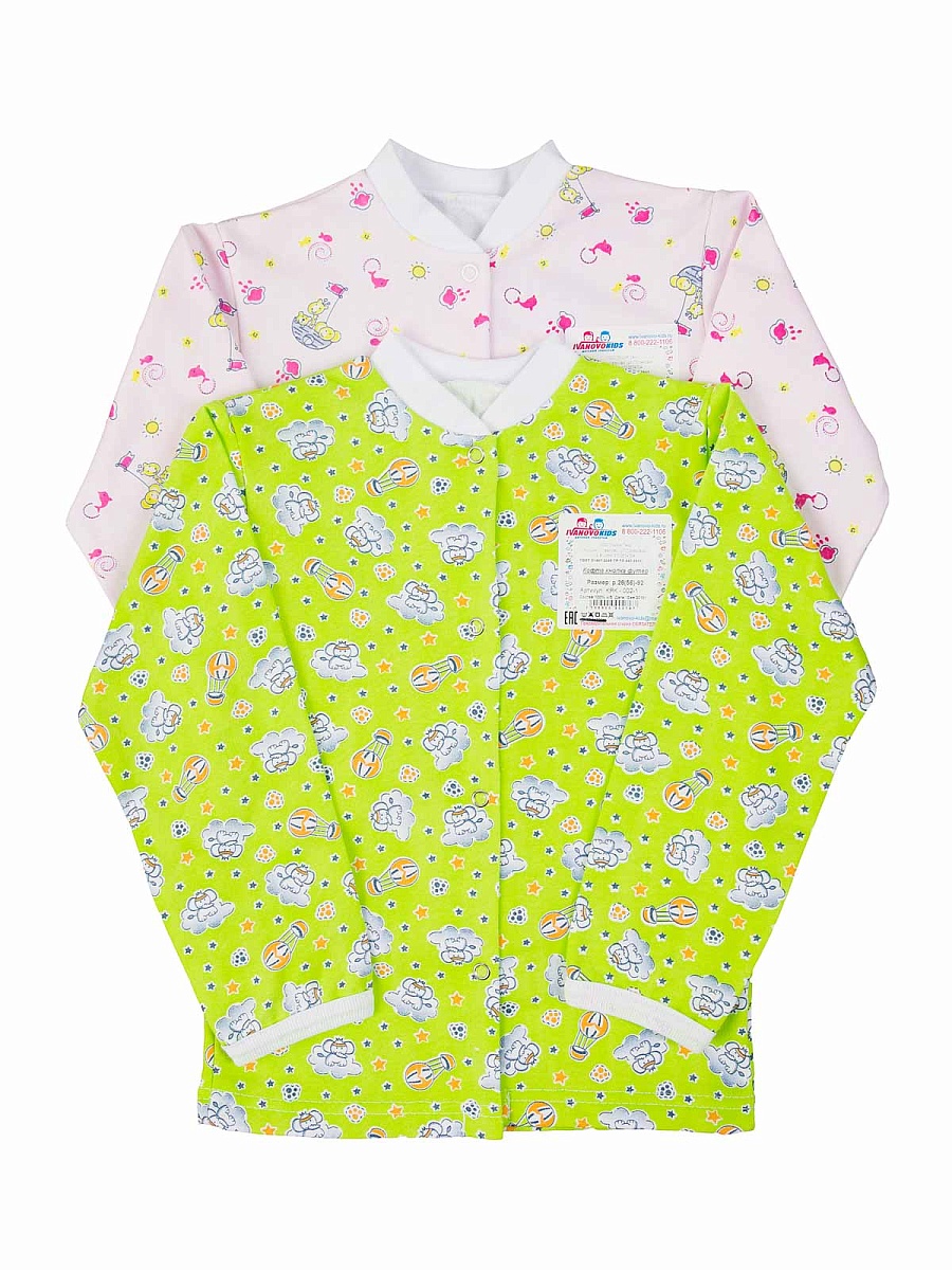 Кофта на кнопках кулирка 86-92