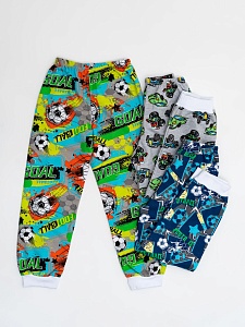 Штанишки на манжете футер с начесом 110-128