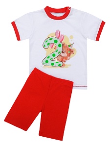 Костюм (футболка+велосипедки) 86-104 КМ-001