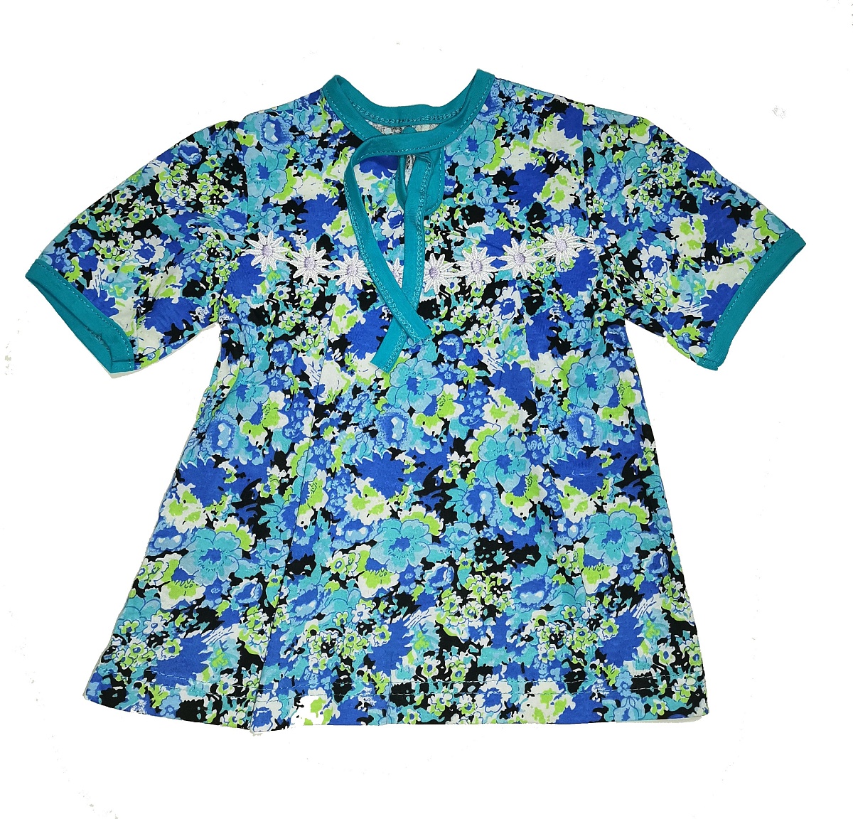 Платье кулирка короткий рукав 68