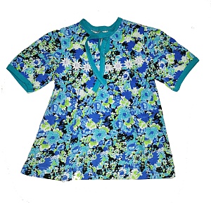 Платье кулирка короткий рукав 68