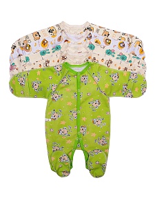 Комбинезон реглан интерлок закрытые ручки 50-68 КЗ-022