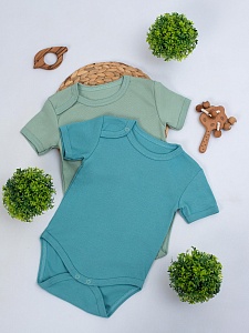 Боди короткий рукав на плече кнопка рибана 68-86 Б-004