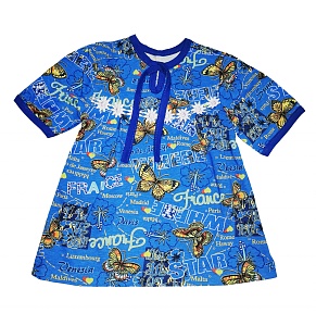 Платье кулирка короткий рукав 68