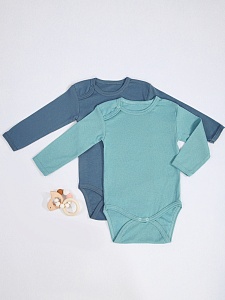 Боди длинный рукав на плече кнопка рибана 68-86 Б-006