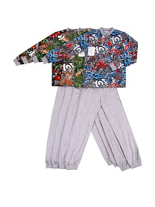 Пижама на кнопке для подростка кулирка 134-152 ПЖ-011 