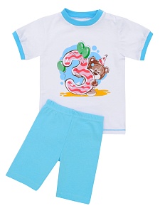 Костюм (футболка+велосипедки) 86-104 КМ-001