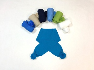 Шарф  вязаный с бубоном