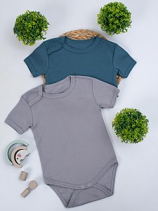 Боди короткий рукав на плече кнопка рибана 68-86 Б-004