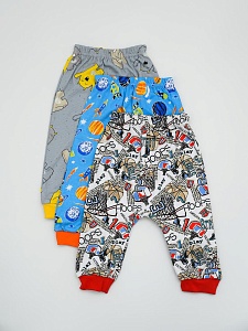 Штанишки на манжете интерлок 92-104 ПМ-008-1