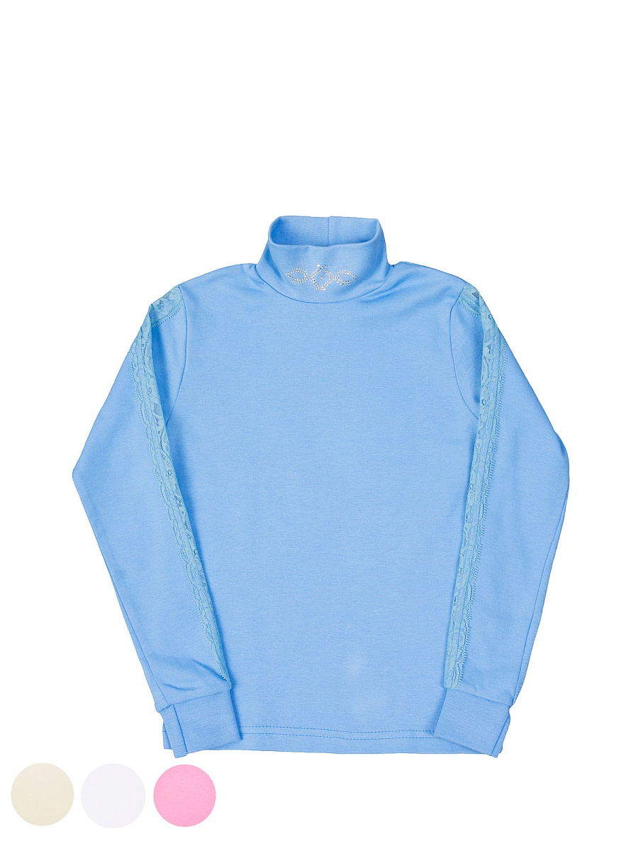 Водолазка с ажурным рукавом 128-152