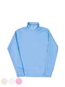 Водолазка с ажурным рукавом 128-152